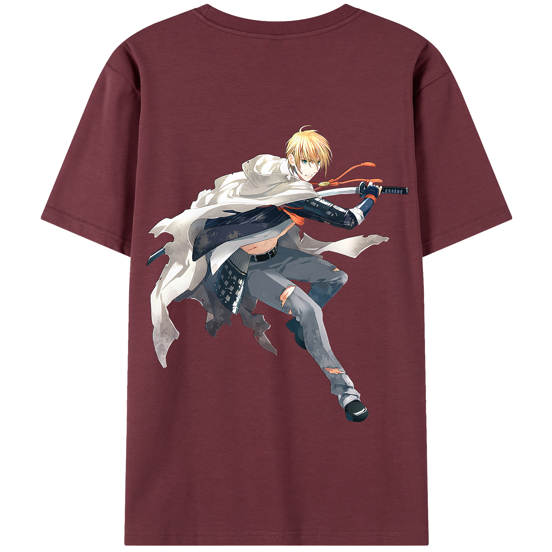 （画像用） 刀剣乱舞 Touken Ranbu 綿100％半袖Tシャツ（背面プリント）